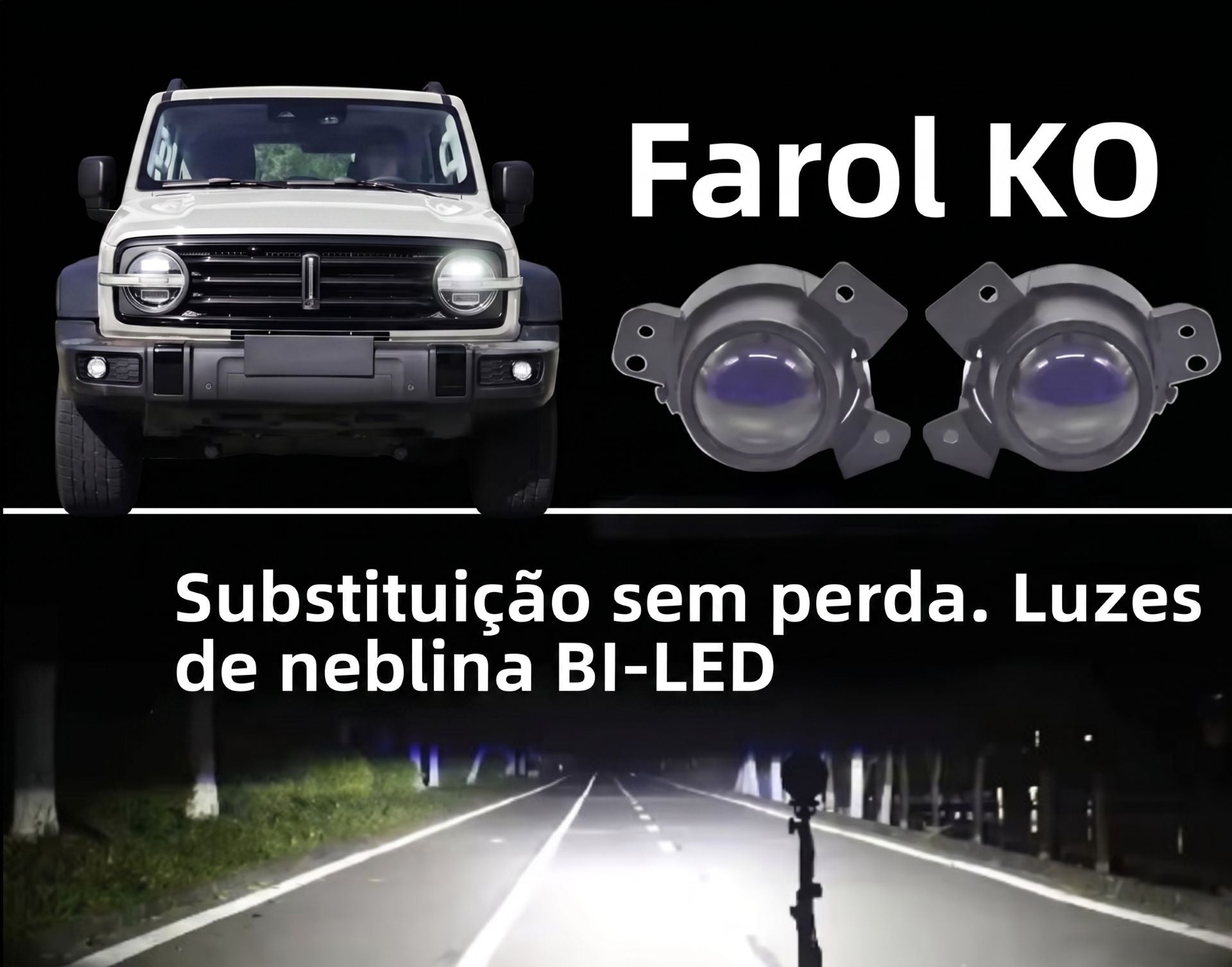Farol de neblina Bi-LED - GWM TANK 300