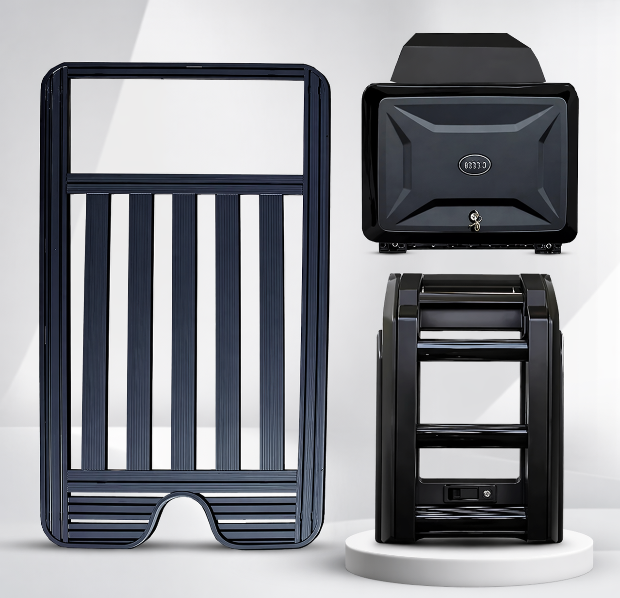 KIT DEFENDER OFF-ROAD COMPLETO – GWM TANK 300 (RACK + ESCADA + CAIXA LATERAL)