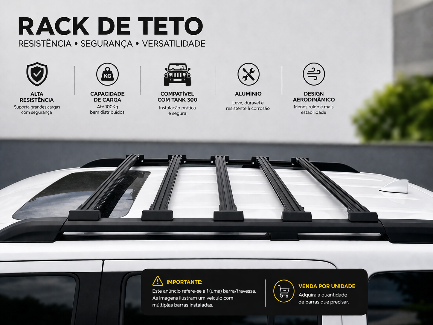 Travessa (1un) Rack de Teto Alto Modular GWM Tank 300